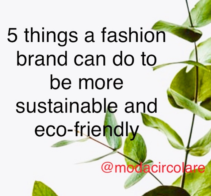 5 Things A Fashion Brand Can Do To Be More SUSTAINABLE AND ECO-FRIENDLY ...